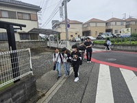 荷物を盛って集合です