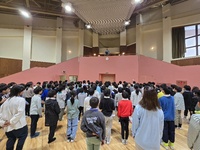 最後の写真は学年全員で