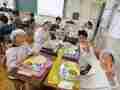 給食は笑顔の時間ですね(6年生)