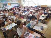 手あらいの練習をしました