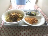 今日の給食です