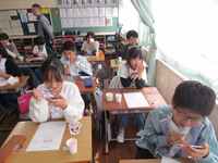 最後の仕上げみがきです