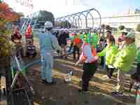 災害時の給水設備を確認しました