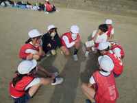 空き時間には作戦タイム