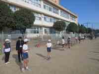 実行委員の活躍(準備運動・整理運動)