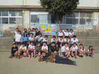 終了後に記念撮影(6年2組)