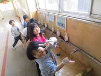 最後は手洗い・うがい