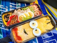 お父さんの力作「ミニオン弁当」です